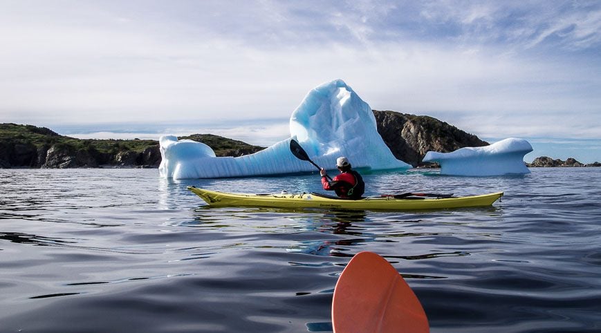 Getting as close as we dare to an iceberg