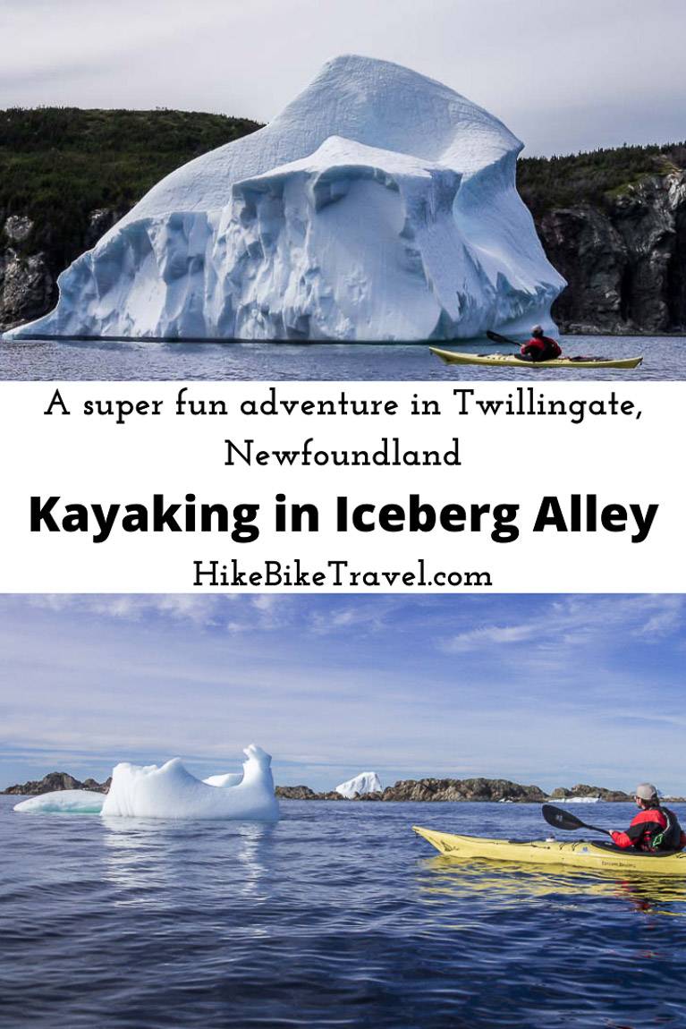 Kayaking in Iceberg Alley out of Twillingate, Newfoundland