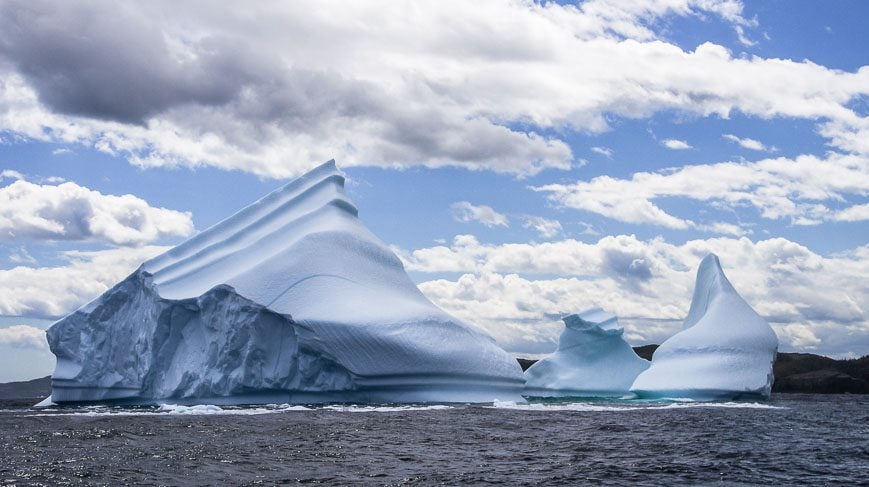 The icebergs look so different from every angle