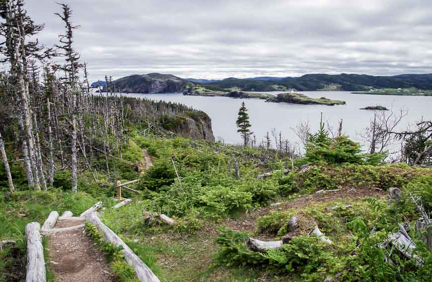 The Trinity side of the trail