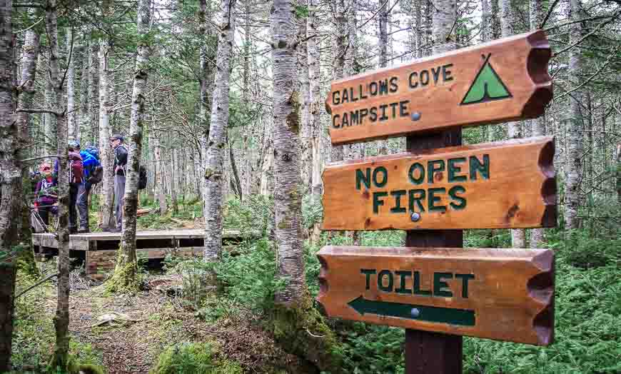One of the 5 backcountry campsites along the length of the East Coast Trail