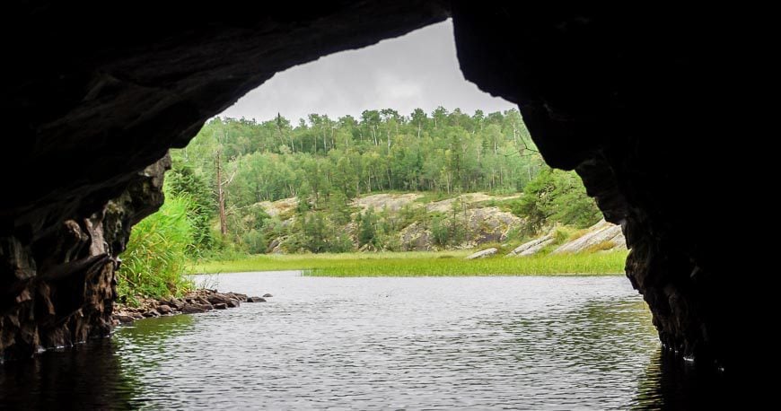 Looking towards South Cross Lake from the second tunnel