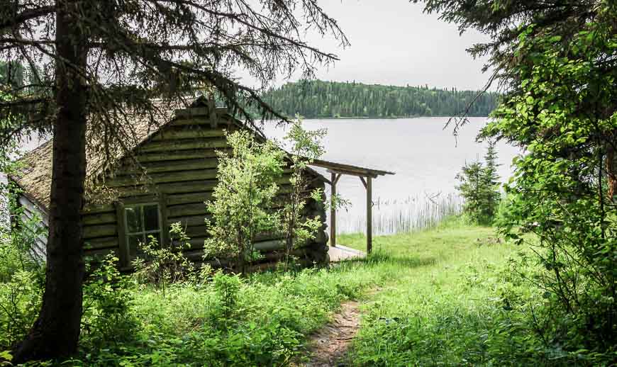 The trail between the upper and lower Grey Owls cabins