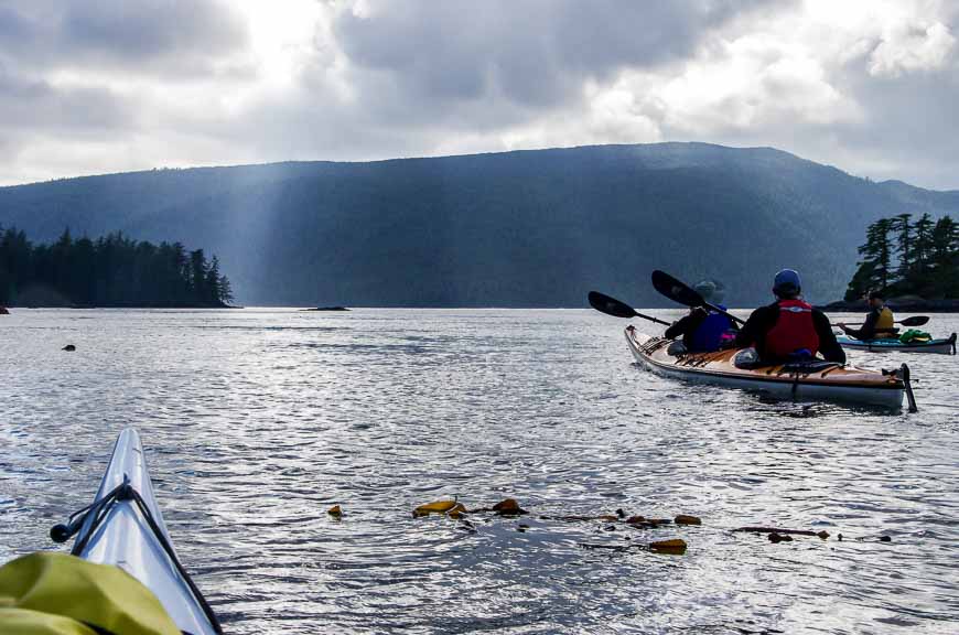 A minor amount of easy kayaking in Gwaii Haanas on the first day