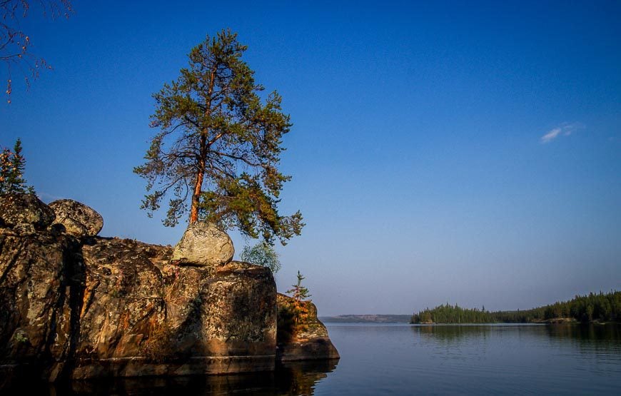 Looks more like the Georgian Bay than what I pictured it would be like so close to Yellowknife in the Northwest Territories