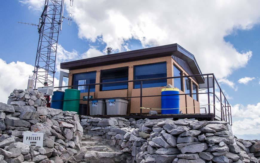 The Fire Lookout at the top