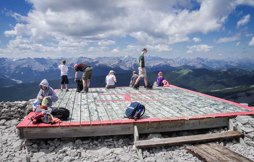 The mountain is a popular spot in the summer