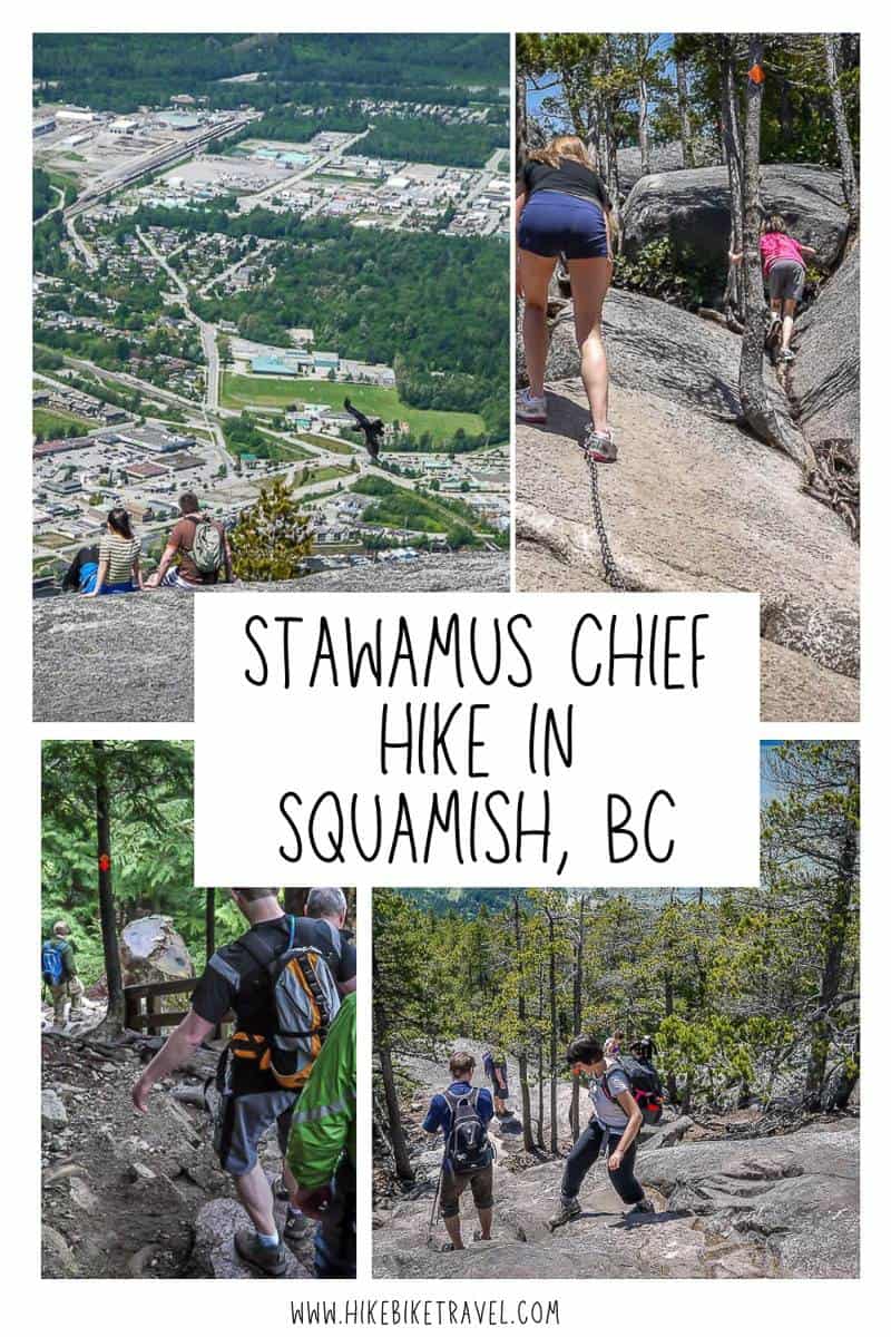 Hiking Stawamus Chief in Squamish, BC