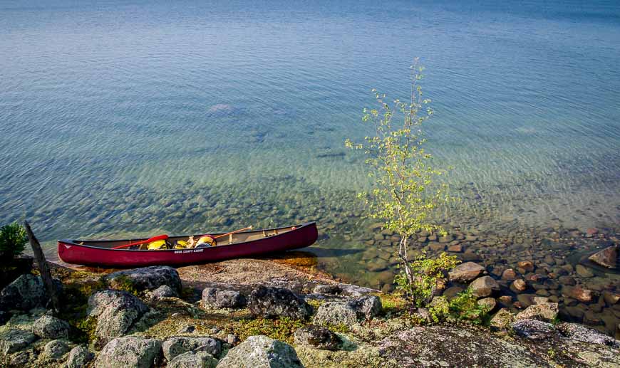 Crystal clear waters of River Lake