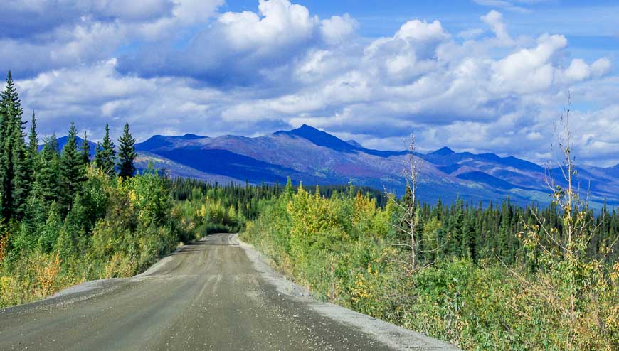 Driving the Dempster Highway and you're into the mountains in very short order