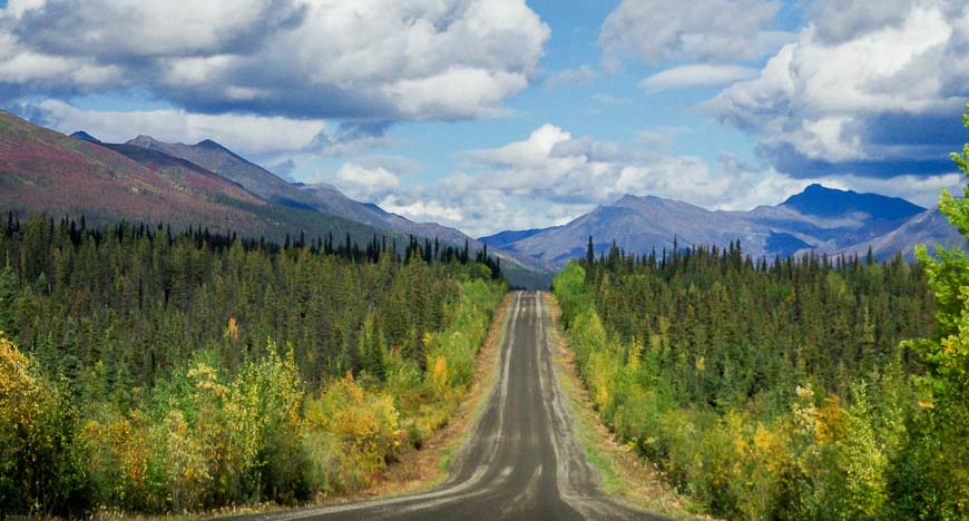 And then you're into the mountains on the Dempster Highway