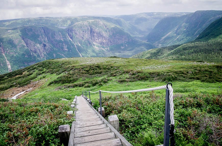 The view looking over to the Long Range Traverse from the Gros Morne Mountain hike