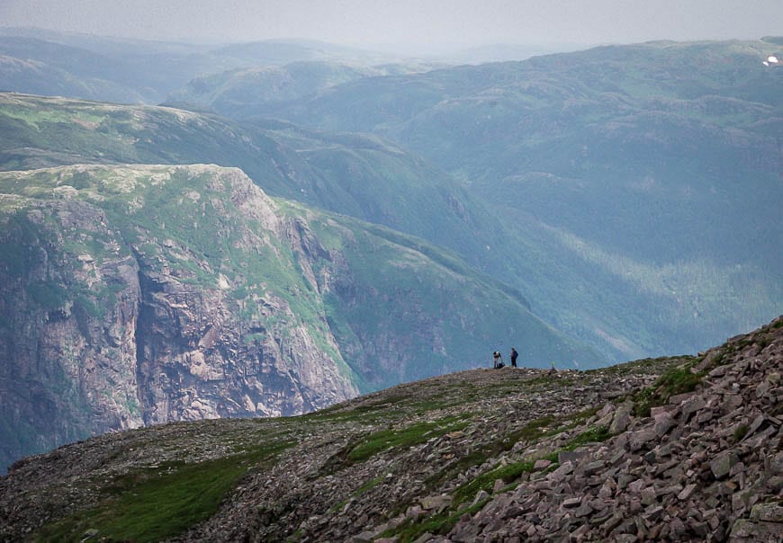 A powerful landscape on the Gros Morne Mountain hike where humans seem puny