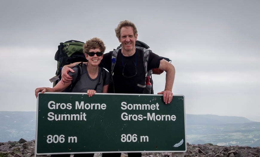 On top of Gros Morne Mountain