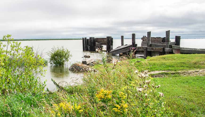 Remains of the old ferry landing - used before the causeway was built