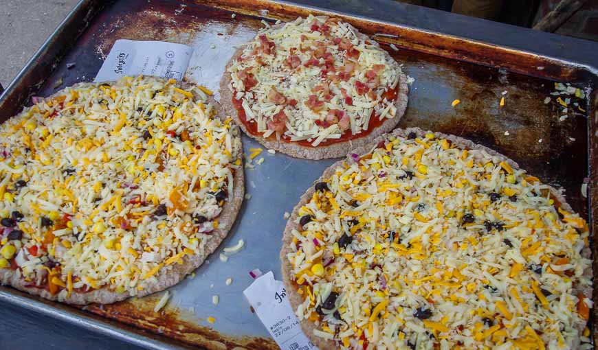 Our southwest pizza before it went in the oven