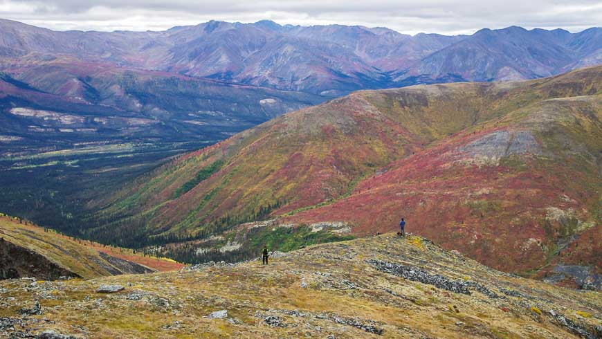 People look small in this landscape