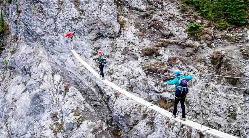 Crossing the wobbly bridge