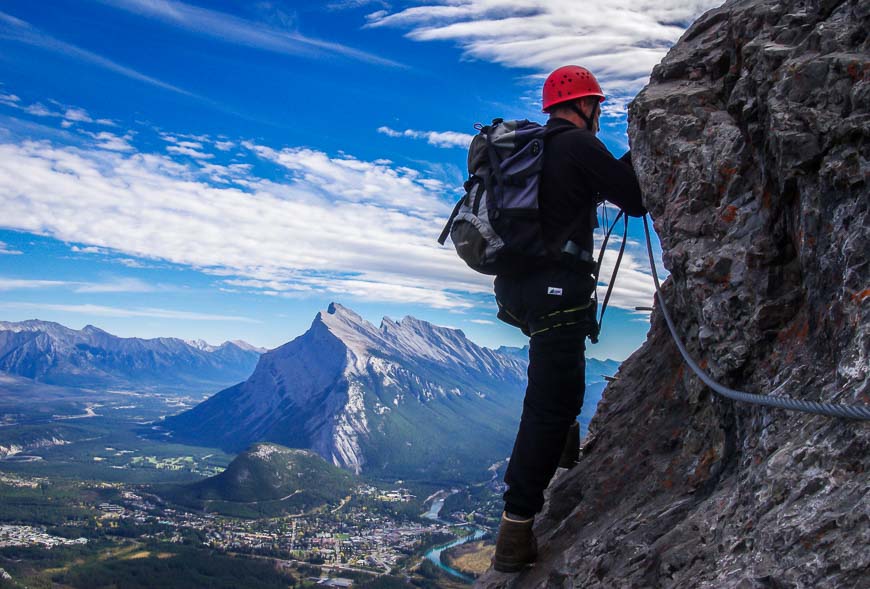 The views of Mount Rundle and Banff are incredible from up here