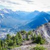 Exceptional views of Banff at the top of the Banff Via Ferrata