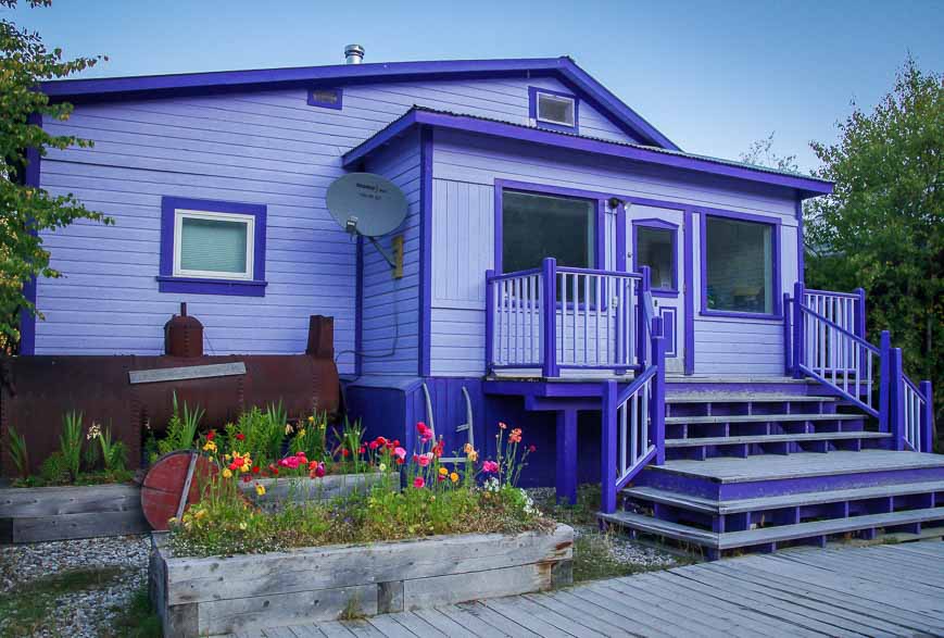 Another wildly colourful house in the Klondike City