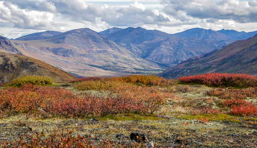 Superb scenery and stunning fall colours on the Goldensides Hike