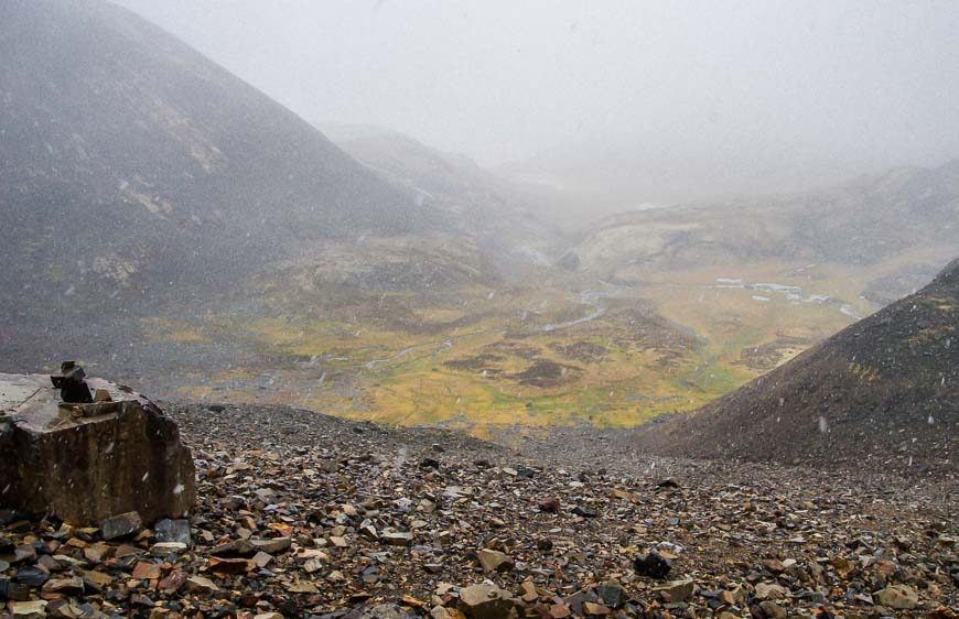 Thankfully at the bottom of Glissade Pass