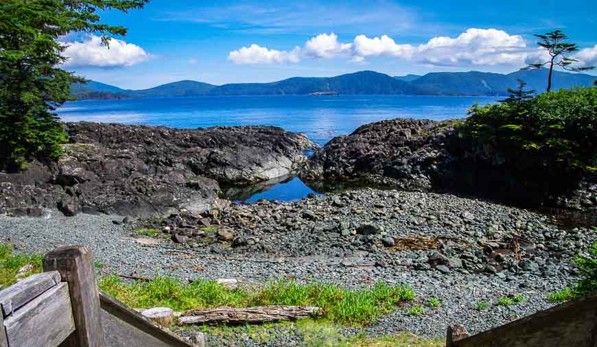 The view from the Haida Watchmen's Cabin