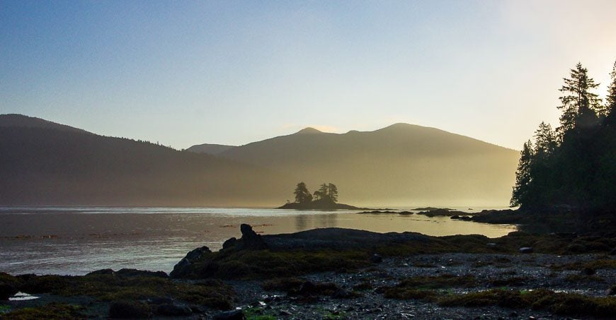 Rose Harbour, Haida Gwaii at sunrise