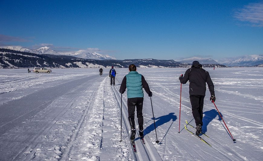 Cross-country skiing on the Whiteway
