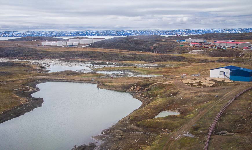 First view of Iqaluit from the air