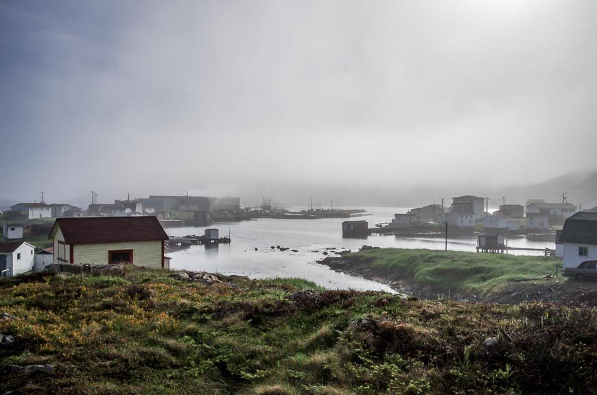 Fogo Island in the fog