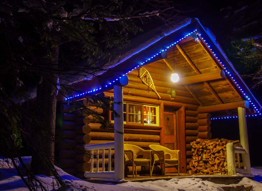 Cabin #5 on a January evening