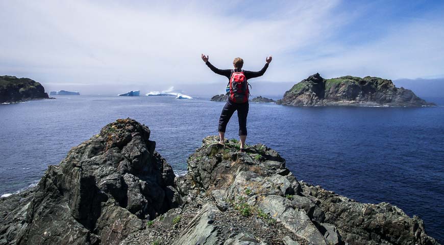 Newfoundland's outstanding coastal scenery especially in iceberg season