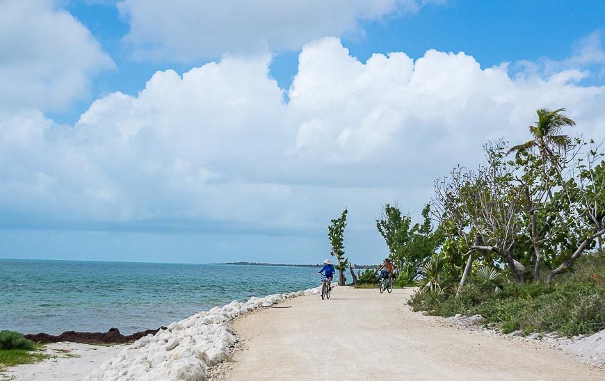 Easy biking in Bahia Honda State Park