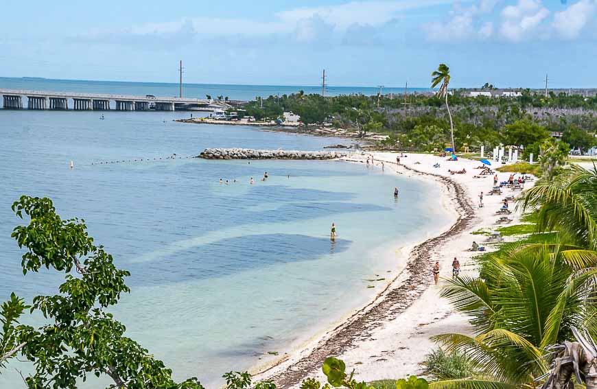 One of the beaches in Bahia Honda State Park that is popular with snorkelers