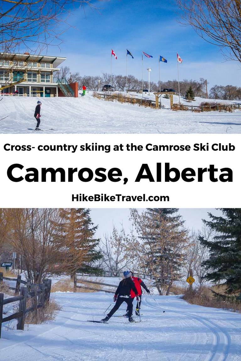 Cross-country skiing at the Camrose Ski Club in Camrose, Alberta