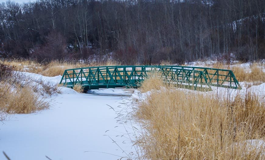 The north end of the trail system is closer to homes