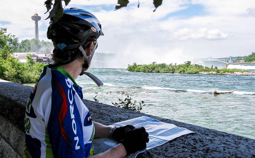 Biking towards Fort Erie