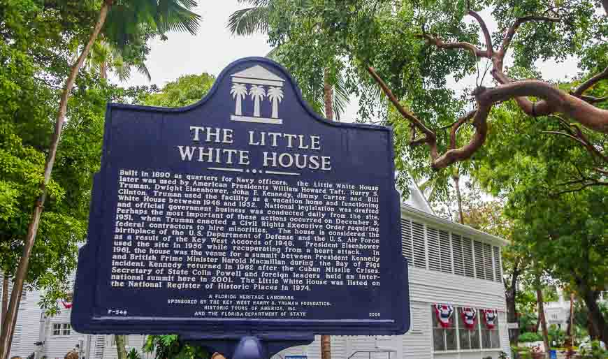 Truman used The Little White House as a vacation home and as a functioning White House