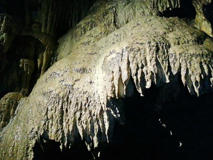 The beauty of calcite seen caving in Canmore