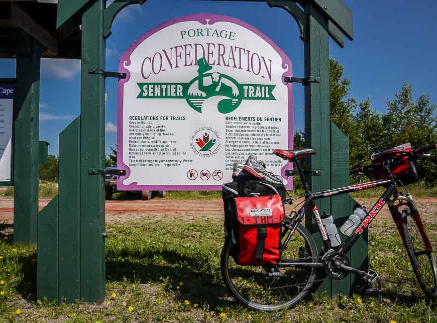 Easy biking on the Confederation Trail