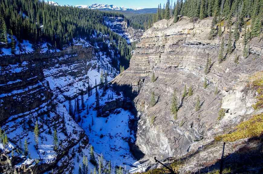 Bighorn Gorge - three kilometres up the road