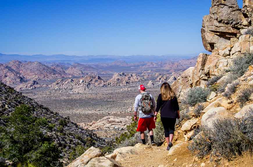 The Ryan Mountain hike is a popular one