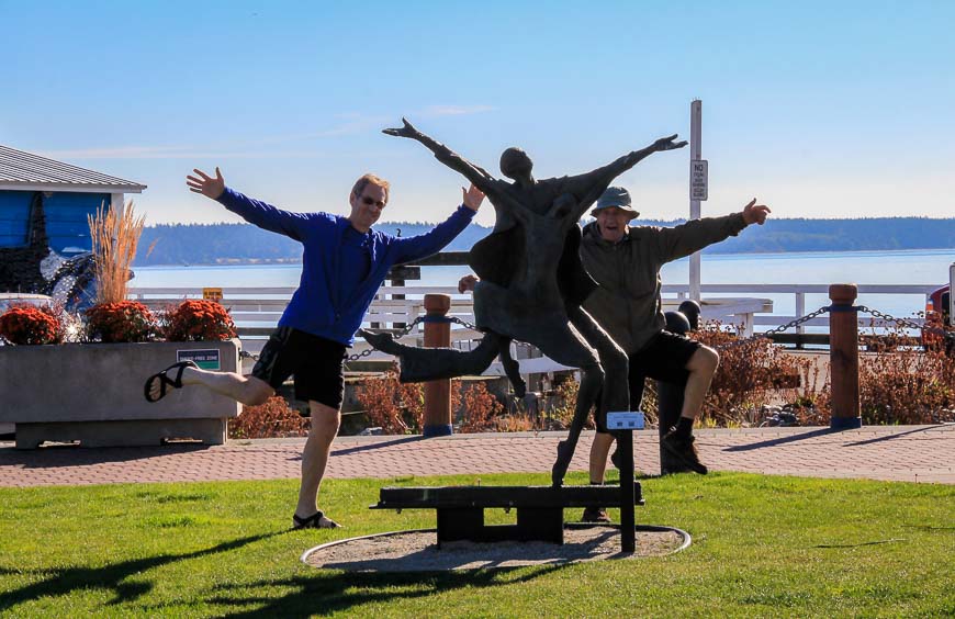 Having fun along the Sidney waterfront