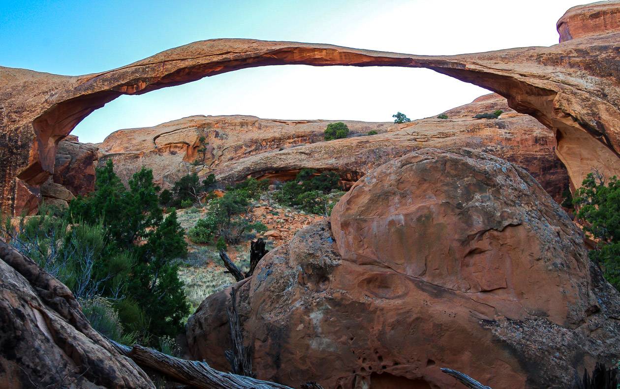 Landscape Arch - the longest arch in Arches National Park