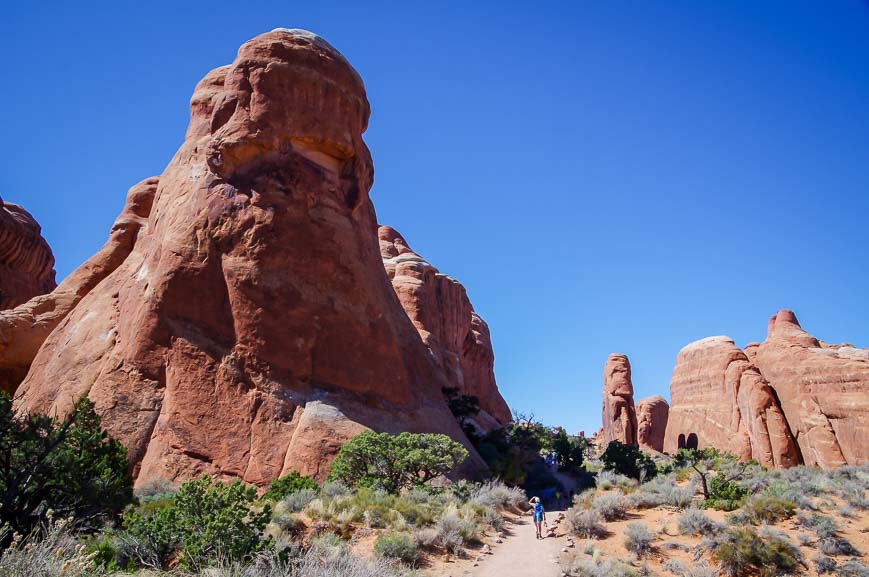 Hiking in the Devils Garden Arches