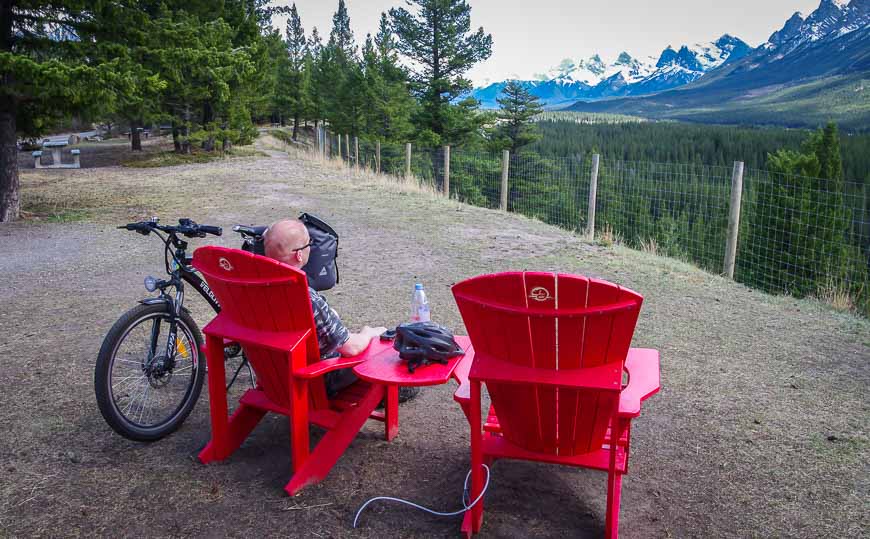 Look for red chairs in Canada's national parks - accessible from the Legacy Trail