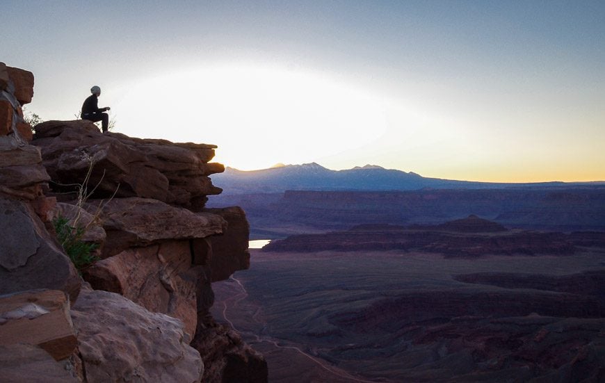 A perfect perch to watch the sun come up - Dead Horse Point State Park