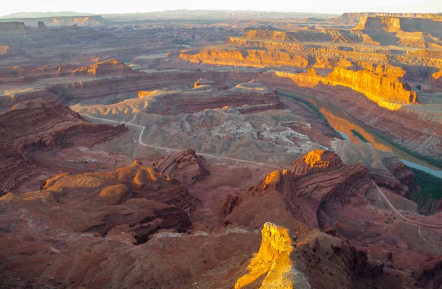 Interesting to see Dead Horse Point State Park come alive with the sun